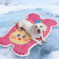 Cat Dog Cooling Mat 30"x20", Gel Cooling Waterproof Pet Pad, Easy Clean | High Polymer Gel, Scratch Resistant Fabric, Non Slip Bottom, Waterproof Pet Bed, Durable Cooling Pad, Taffeta Bottom - color: Fuchsia