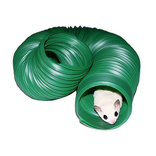 Xpand Tunnel - Durable Expandable Hideaway Play Tube - for Sugar Gliders, Hedgehogs, Rats, Gerbils, Hamsters, Degus, Small Guinea Pigs & Similar Sized Pets
