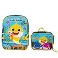 AI ACCESSORY INNOVATIONS Baby Shark 2 Piece Backpack Set, Boys & Girls 16" School Bag, Blue - color: Baby Shark