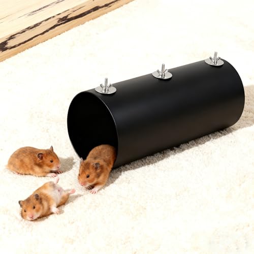 2 Pcs Hanging Cooling Tunnel Toys Cage Accessories Small Animals Tubes Tunnel Toys Hideout Portable Rabbit Tunnels for Small Animal Playing Resting