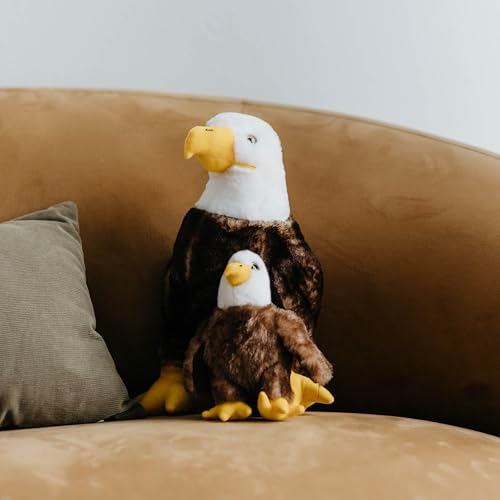 The Petting Zoo Bald Eagle Stuffed Animal Plushie, Gifts for Kids, Wild Onez Babiez Zoo Animals, Eagle Plush Toy 6 inches - color: Bald Eagle