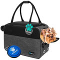 PetAmi Dog Purse Carrier for Small Dogs Cats, TSA Airline Approved Soft-Sided Pet Carrier with Pockets, Ventilated Travel Tote Bag with Bed & Shoulder Strap, Puppy Kitten, Max 12 lbs, Heather Charcoal - color: Heather Charcoal