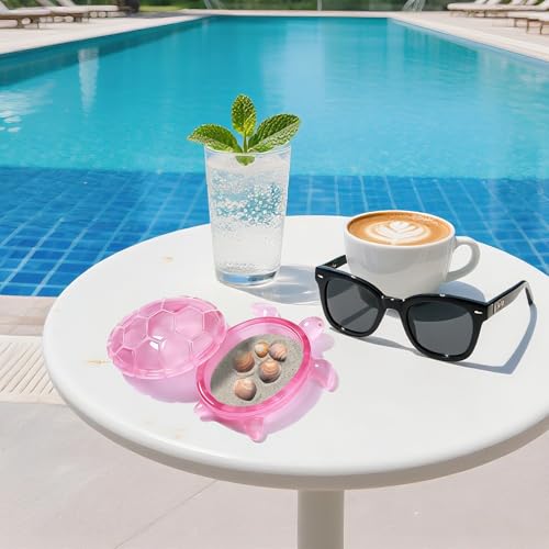 2Pcs Silicone Turtle Box Resin Sea Animal Mold with Lid, Reusable Ocean Theme Jewelry Box Storage Container Mould for DIY Clay Craft Projects Trinkets Clay Craft Art