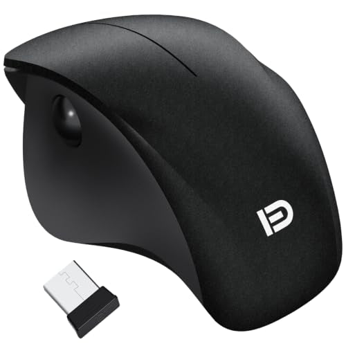 Wireless Ergonomic Mouse, Thumb Side Scroll, Quiet Click | Large Hand Right-Handed Design, Thumb-Controlled Scrolling, Quiet Click Buttons, 2.4G Wireless, Battery Saving Sleep Mode