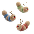 Jumpaws Interactive Natural Catnip Toy, with Rattle, Bite Resistant, for All Ages Indoor Cat, Shape of Caterpillar, Kitten Toy (Small/ 3 Pck/Cat Toy) - size: Small/ 3 Pack/ Cat Toy