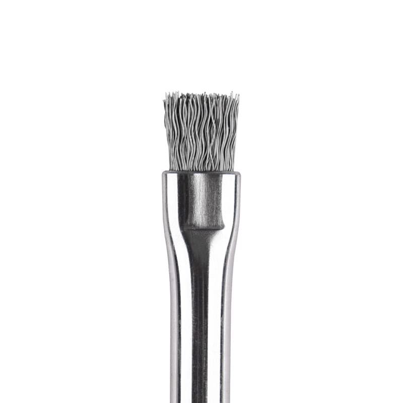 2pcs Stainless Steel Aquarium Algae Brush Fish Tank Landscaping Stone Cleaner