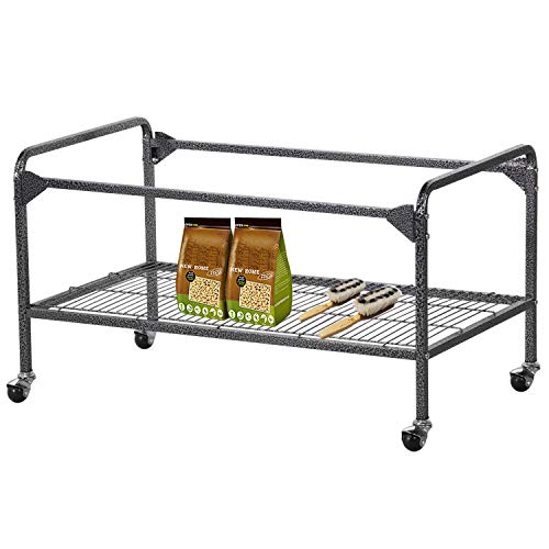 Yaheetech 69" Large Bird Cage for Parakeets, Budgies, 3-Tier Flight Cage | Detachable Rolling Stand, Easy Cleaning Slide-out Tray, Multi-door Access, 0.4'' Bar Spacing, Free Accessories - color: Black