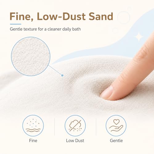 Meow&Woof Bath Sand for Hamster 2.2 lbs Dust Free Desert Sand or Potty Litter Sand for Chinchillas Gerbil Syrian Mice Small Animals Trial Version 2.2 Lbs - color: 2.2 Lbs