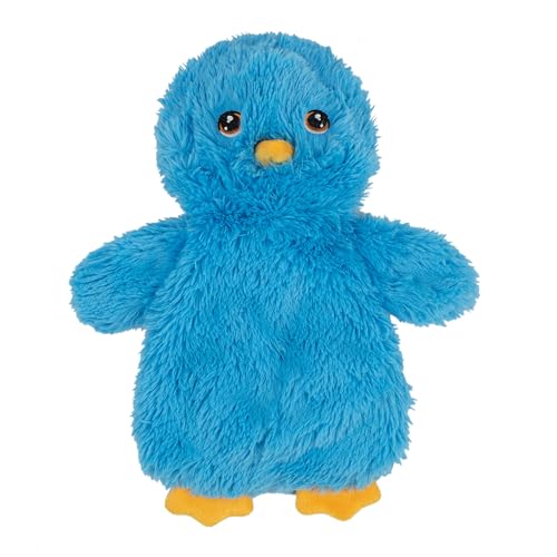 Best Pet Supplies Interactive Squeaky Dog Toy - Baby Chicken, Blue | Stuffing Free Body, Soft, Squeaks & Crinkles, No Mess, Perfect for Moderate Chewers, Toss and Fetch Play - color: Crinkle Chicken (Blue), size: Large