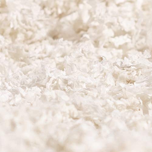 PETSPICK Uber Soft Paper Pet Bedding for Small Animals, White, 56L - color: White, size: 56L