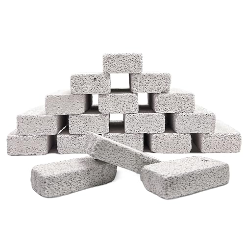 18 Pcs Small Animal Pet Lava Bites Chews Toy Mineral Calcium Stone Bunny Teeth Grinding Block for Hamster Chinchilla Rabbit Squirrel Rat Parrot Guinea Pig