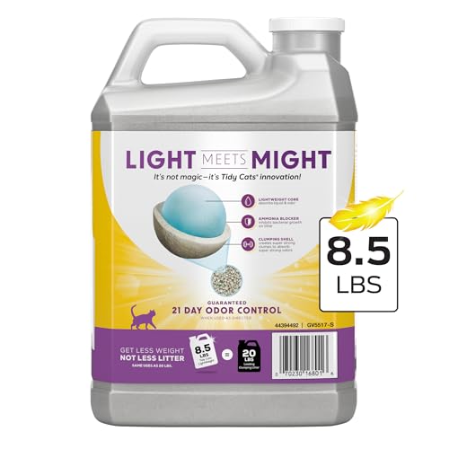 Purina Tidy Cats LightWeight, Low Dust, Clumping Cat Litter Odor Control, LightWeight Glade Clean Blossoms Multi Cat Litter - 8.5 Pound (Pack of 1) - color: Other, size: 8.5 Pound (Pack of 2)