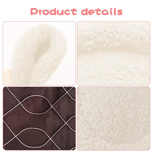 BWOGUE Hamster Bed, Round Velvet Sleep Pad for Guinea Pigs and Rats, 8.7 in | Round Mat for Small Pets, Soft Velvet Comfort, Machine Washable, Cage and Home Use, Hamsters Guinea Pigs - color: White