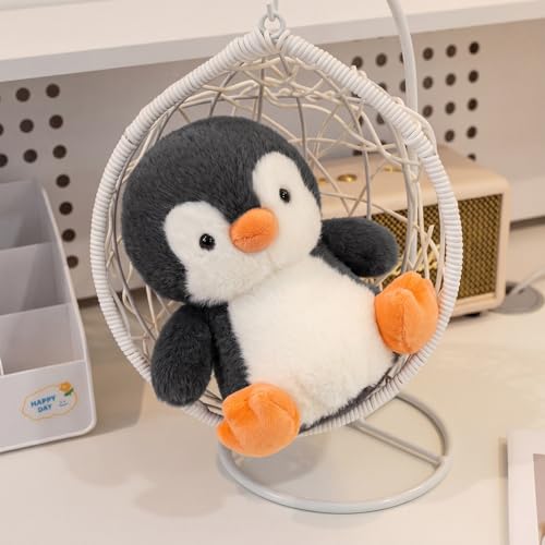 Ditucu Palm-Sized Penguin Stuffed Animals Cute Soft Mini Plush Doll Small Plushies Toys Gifts for Kids Black White 6 inch - style: Penguin A