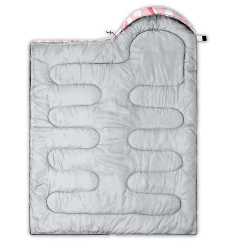Camping Sleeping Bags Warm & Cool Weather Waterproof Backpacking Sleeping Bag All Seasons Camping, for Adult Kids Boy Girls Camping Gear Equipment, Traveling - color: F-Flamingo1