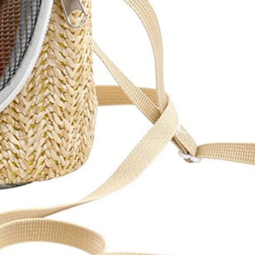 Hamster Carrier, Hamster Travel Carrier, Breathable Hamster Shoulder Bag with Long Detachable Shoulder Strap, for Hamster Hedgehog Sugar Glider Squirrel Gerbil (Green)