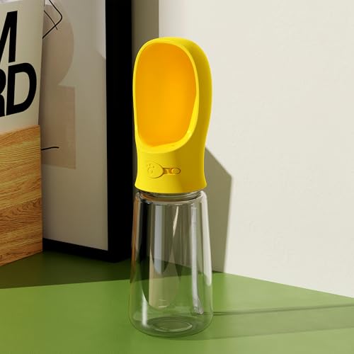Mr. Pen- Portable Dog Water Bottle, 19 oz, Large | Leak Proof Puppy Water Dispenser with Drinking Feeder for Pets, Outdoor Walking, Hiking, Travel, Not Dishwasher Safe - color: Yellow