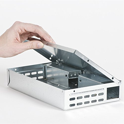 Victor Tin Cat Multi-Catch Live Mouse Traps, 2-Pack | Humane Indoor and Outdoor Catch and Release Rodent Traps for Mice, Metal Construction, Hold 30 Mice Per Setting - size: 2 Traps