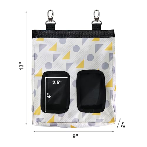 RIOUSSI Guinea Pig Hay Feeder, Hanging Rabbit Hay Feeder Bag. Triangle | Upgraded Double Layer Fabric | Bite Resistant | Cleaner Hay & Less Mess | Small Animal Hay Holder for Bunnies & Chinchillas - color: Triangle