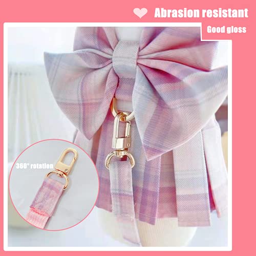 Dog Dress,Dog Harness and Leash Set,Puppy Cat Bunny Rabbit Clothes for Small Large Dogs Dresses - color: Pink, size: Small