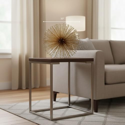 Modern Day Accents 5050 Pilluelo Urchin Large Gold Sphere, 10" D - color: Gold, size: Large