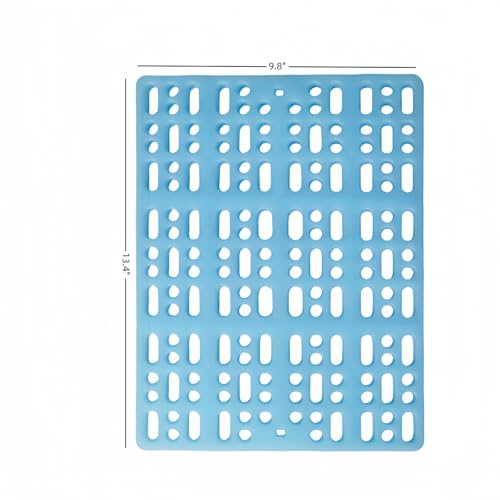 12 Pack Rabbit Cage Plastic Mat | Small Animal Feet Pads with Snap Joint, Durable Cats Dogs Floor Mat for Pet Chinchilla Guinea Pig Bunny, 3 Assorted Colors