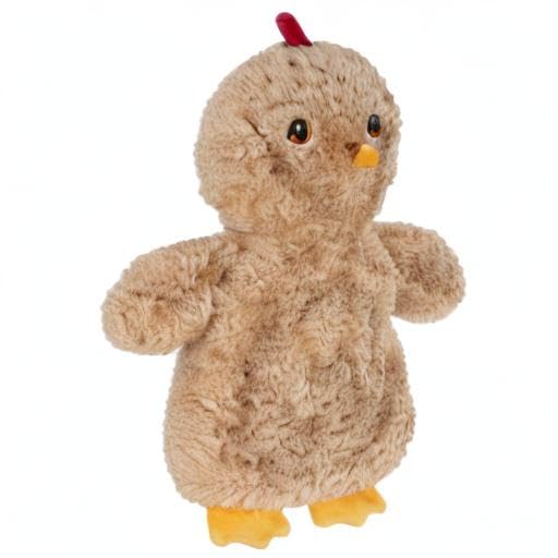 Best Pet Supplies Interactive Squeaky Dog Toy - Baby Chicken, Khaki | Stuffing Free Body, Soft, Squeaks & Crinkles, No Mess, Perfect for Moderate Chewers, Toss and Fetch Play - color: Crinkle Chicken (Khaki), size: Large