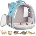 Portable Small Animal Backpack Travel Breathable Pet Carrier Bag Cages for Guinea Pig, Rabbit, Bearded Dragon, Squirrel, Tortoise, Bird, Lizard, Sugar Glider - color: Green