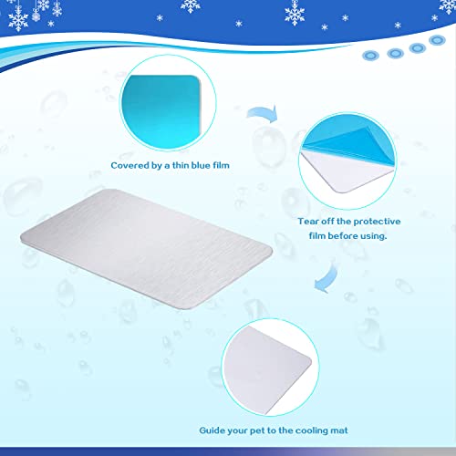 Rabbit Cooling Pad, 11.8x7.9 in Hamster Cooling Mat Pet Cool Plate for Rabbit Bunny Hamster Guinea Pig & Other Small Pets Stay Cool This Summer - Bite Resistance Pet Cooling Pad Ice Bed - size: 1 PCS