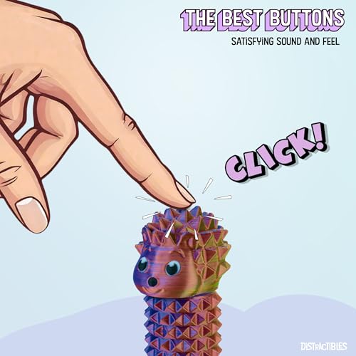 Hedgy - The Hedgehog Sensory Pain Stimming Fidget Toy, Spike Textured for Stress Relief, Focus and Concentration (Neon Harmony) - color: Neon Harmony