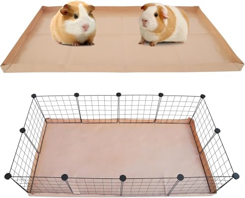 Disposable Guinea Pig Cage Liners, 48" x24 Large Liner Bag for Guinea Pig Cage Bottom, Water-Resistant Kraft Paper (8Pack) - size: (48" x 24") 8Pack