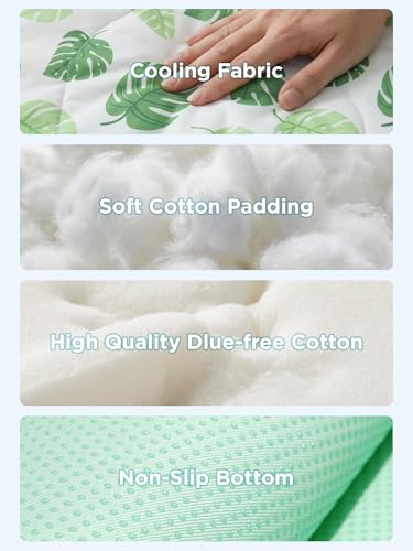 Cooling Mat for Dogs,Stylish Patterns,Self Cooling Indoor Outdoor | Instant Cooling,No Gel,100%Non-Toxic,Claw-Proof,Anti-Slip,Washable,for dog creat,dog bed,Leaf M - color: Leaf, size: 30"x20"(Medium)