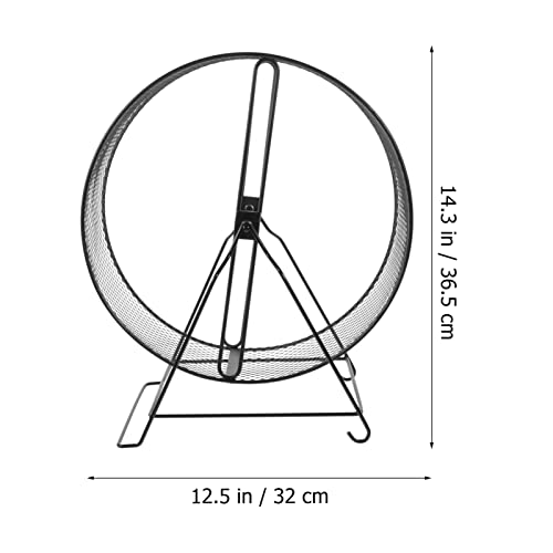 Hamster Cages Hamster Running Exercise Wheel- Silent Guinea Pig Exercise Wheel with Rack Small Animals Running Wheel Toys for Hamsters, Hedgehogs, Rats Hamster Cage - size: 21X15X23CM