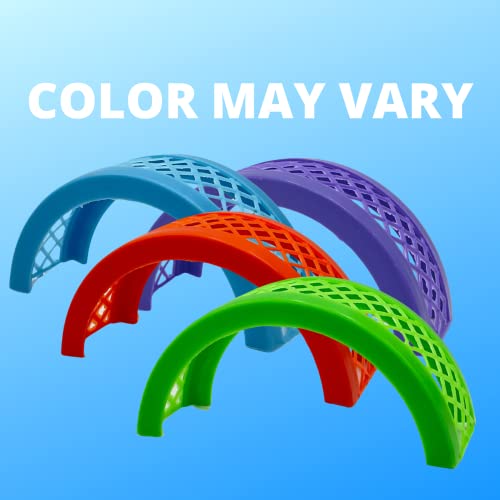 Needzo DIY Terrarium Supplies, Plastic Colorful Bridge Toy for Hermit Crabs and Small Animals, Bridges for Reptile Cages, 3 x 6.5 Inches (Bridge)