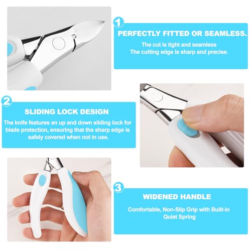 Rabbit Teeth Cutter,Premium Stainless Steel Bunny Tooth Nipper Teeth,5.3inch Tooth Cutter Scissor Sharp and Fast, Safe for Rabbits,for Guinea Pig Chinchilla Bunny Other Small Animals.(Blue)