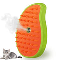 Cat Steam Brush, 3 In 1 Steamy Pet Brush, Silicone Massage Dog Hair Remover Comb, Spray Mist Grooming for Indoor Kittens (Mango Green) - color: Mango Green
