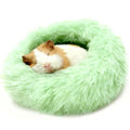 Guinea Pigs Bed Small Animal Bedding Donut-Shaped Burrowing Pet Bed Soft and Warm Hideaway with Spandex and Fleece Bottoms Cozy Carrier, Cage Accessories