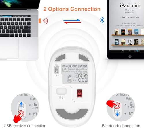 FMOUSE Cute 250th Anniversary Silent Wireless Mouse for Back to School 2026 | Statue of Liberty Patriotic Pattern for Teens & Students | AA Battery Powered | Compatible with Laptop Mac iPad Tablet PC - color: Liberty Statue