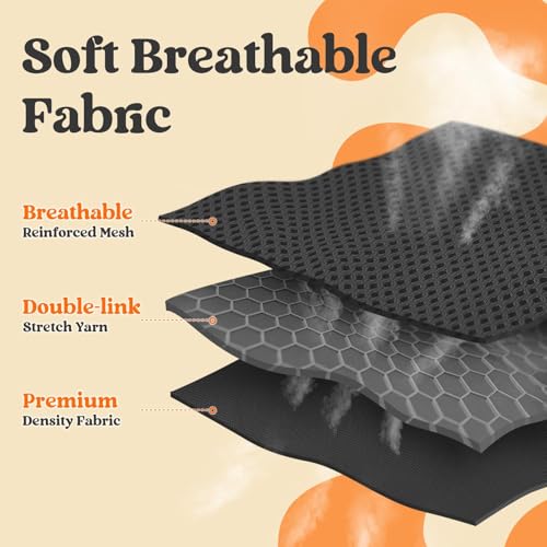 rabbitgoo Dog Harness Small Sized and Leash Set, Step in Soft Vest | Breathable Mesh, Easy Wear with Hook & Loop, Light and Reflective for Walking, Multi-colored, Black & Orange, XXS - color: Black & Orange, size: XXS (Chest: 12.4"-14.2")