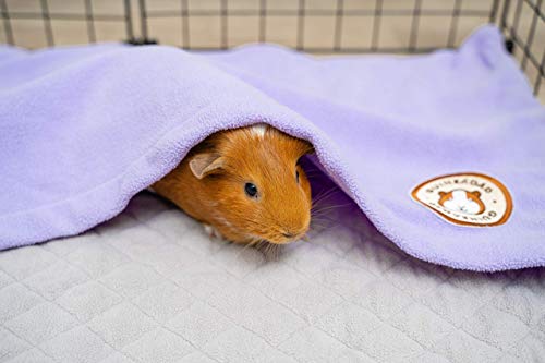 GuineaDad Original Reusable Cage Liner – Ultra-Soft Fleece Bedding with Burrowing Pocket – Extra Absorbent Core & Waterproof Bottom – Fits Midwest Guinea Pig Cage – Small Animal Supplies