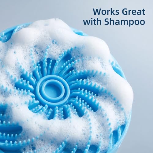 Dog Bath Brush Double-Sided Silicone Design | Dog Shampoo Brush, Gentle & Soft on Pet Skin, Suitable for Bathing, De-shedding & Massage