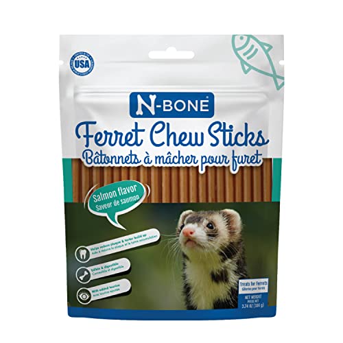 N-Bone Ferret Chew Sticks Salmon Flavor, 3.74-oz Bag - size: 3.74 Ounce (Pack of 1)