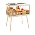 PROLEE Hamster Cage Chewproof, Mice and Rat Habitat with Transparent Sides, Hamster Cage with Openable Mesh Top, Solid Built with Lock Design and Leg Stand, 32" Long - size: 32.0"L x 16.0"W x 40.0"H
