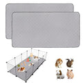 2Pack Guinea Pig Cage Liners, 24''X48'' Washable Guinea Pig Pee Pads, Non Slip Reusable Super Absorbent Guinea Pig Training Mat Bedding Fleece for Small Animals Hamster Rabbit Chinchilla Rat - size: C&C 2x4(24" x 48") 2Pack