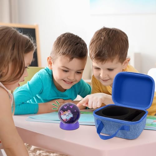YouKnow Travel Case for Bitzee Hamster Ball Interactive Toy - Shockproof Storage Box with Custom Foam Insert & Carry Handle, Fits Electronic Pet Toy + Dock (Only Case) (Blue) - color: Blue