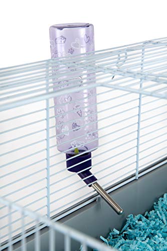 Lixit Standard Cage Water Bottles for Rabbits, Ferrets, Guinea Pigs, Hamsters, Rats, Mice and Other Small Animal's (8 Ounce, Clear Pack of 2) - color: Clear Pack of 2, size: 8 Ounce
