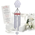 Pet Memorial Wind Chimes - 19" Rainbow Bridge Pet Memorial Gifts, Thoughtful Loss of Cat or Dog Gifts, Wind Chime with Poem and Red Collar, Durable Metal Outdoor Chimes Pet Sympathy Gift