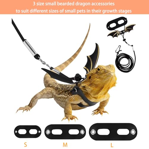 Bearded Dragon Carrier with Harness and Leash Small Pet Carrier | Large Reptile Backpack Bubble Window Portable Small Animal Carrier for Lizard Parrot Bird Rabbit Guinea Pig Travel Walking - color: Bearded Dragon Carrier