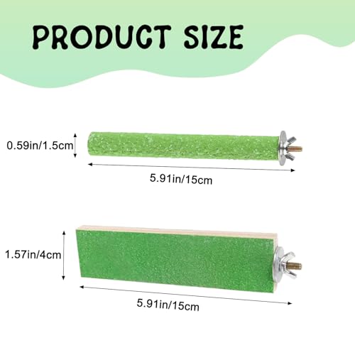 6 Pcs Wood Sugar Glider Toys, Small Animal Climbing Steps, Hamster Climbing Cage Steps, Sharpening Claws for Cages Suitable, Colorfu