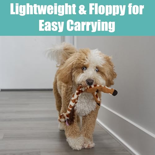 SPOT Skinneeez Giraffe 14 Inch Stuffing-Free Plush Squeaky Dog Toy – Soft Interactive Chew Toy for Small and Medium Dogs – Mess-Free Play for Light & Moderate Chewers - style: Mini Giraffe